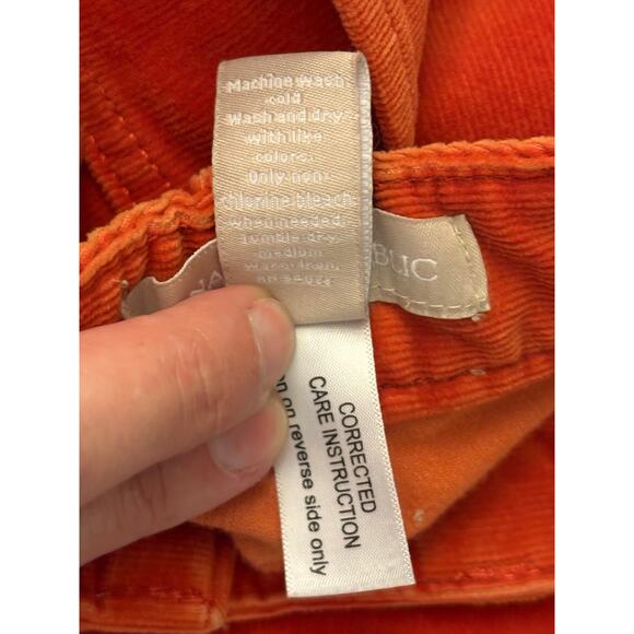 Banana Republic Winter Orange Corduroy Pants. Size 27 - Picture 3 of 8